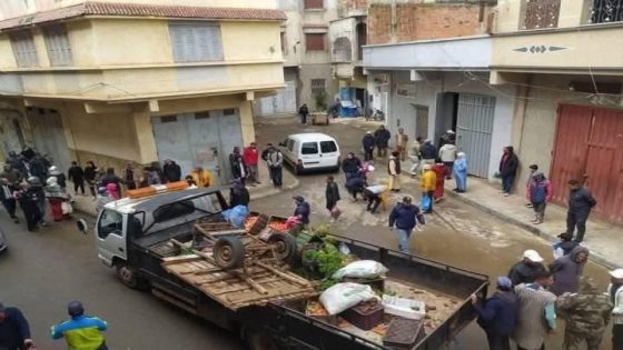 إعتداء بائع متجول عاى رئيس الهيئة الحضرية بالنيابة بمفوضية الشرطة بمدينة القصر الكبير.