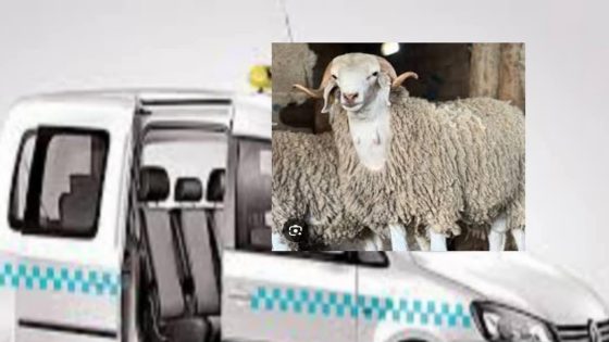 خروف فوق الطاكسي!.. السلطات توقف السائق وتسحب رخصته وسط إجراءات صارمة