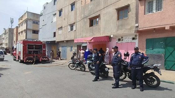 حريق مفاجئ في حي الرحمة بسلا.. إصابات وإغماء وسط استنفار السلطات!”