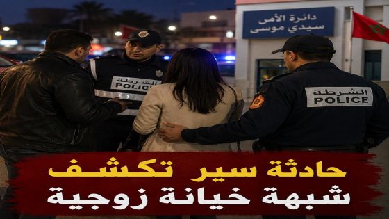 حادثة سير بسيدي موسى تكشف شبهة علاقة خارج إطار الزواج